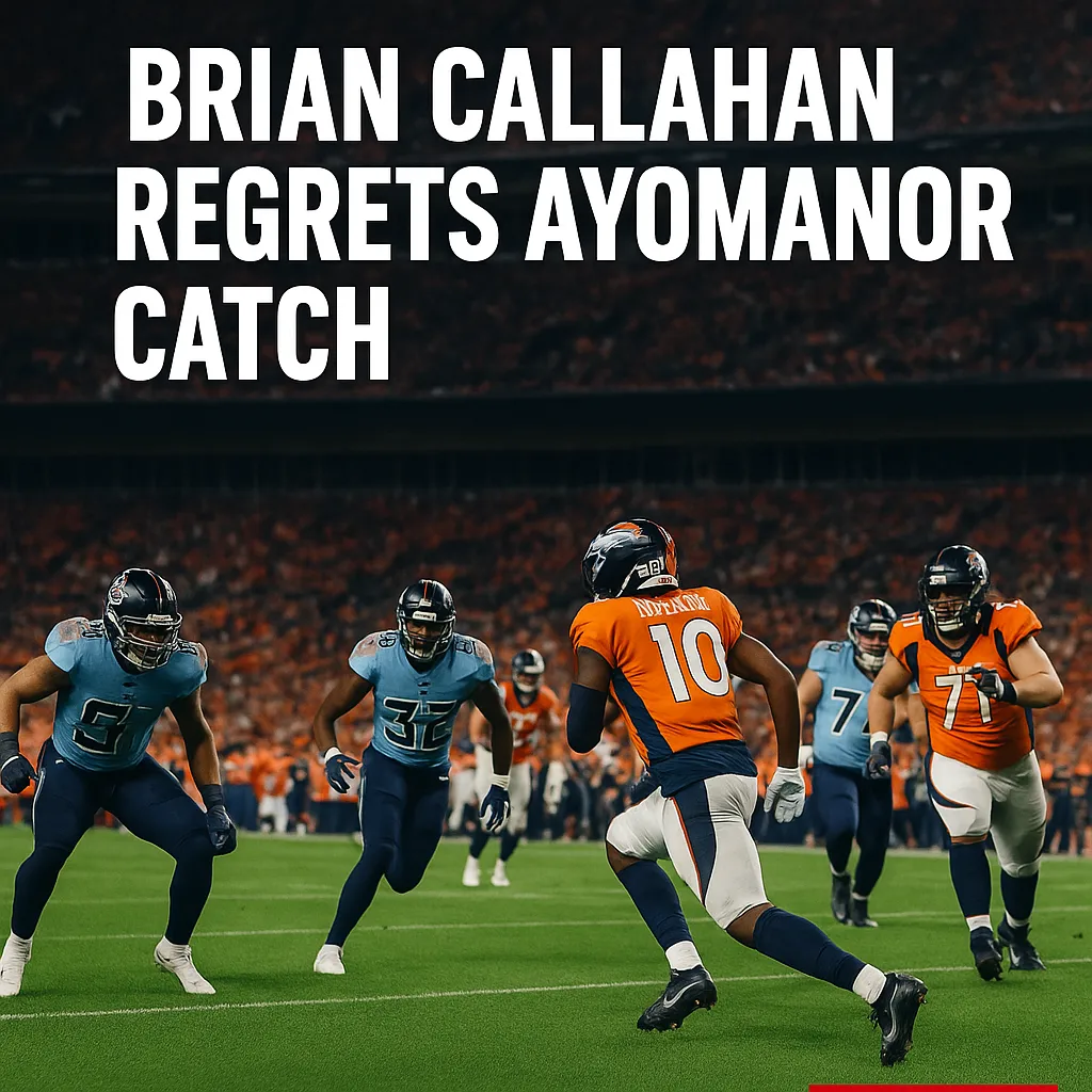 Ayomanor catch controversy during Titans vs Broncos game as Brian Callahan regrets missed challenge — NFL 999 NEWS