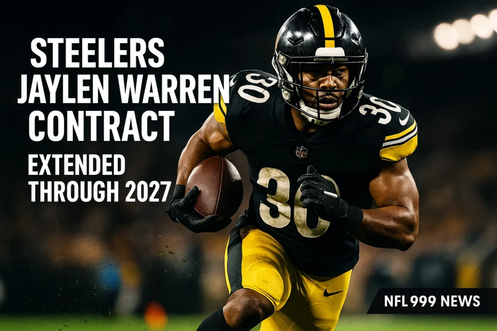 Steelers Jaylen Warren contract extension through 2027 season NFL 999 NEWS