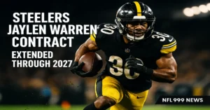 Steelers Jaylen Warren contract extension through 2027, Pittsburgh RB in action – NFL 999 NEWS