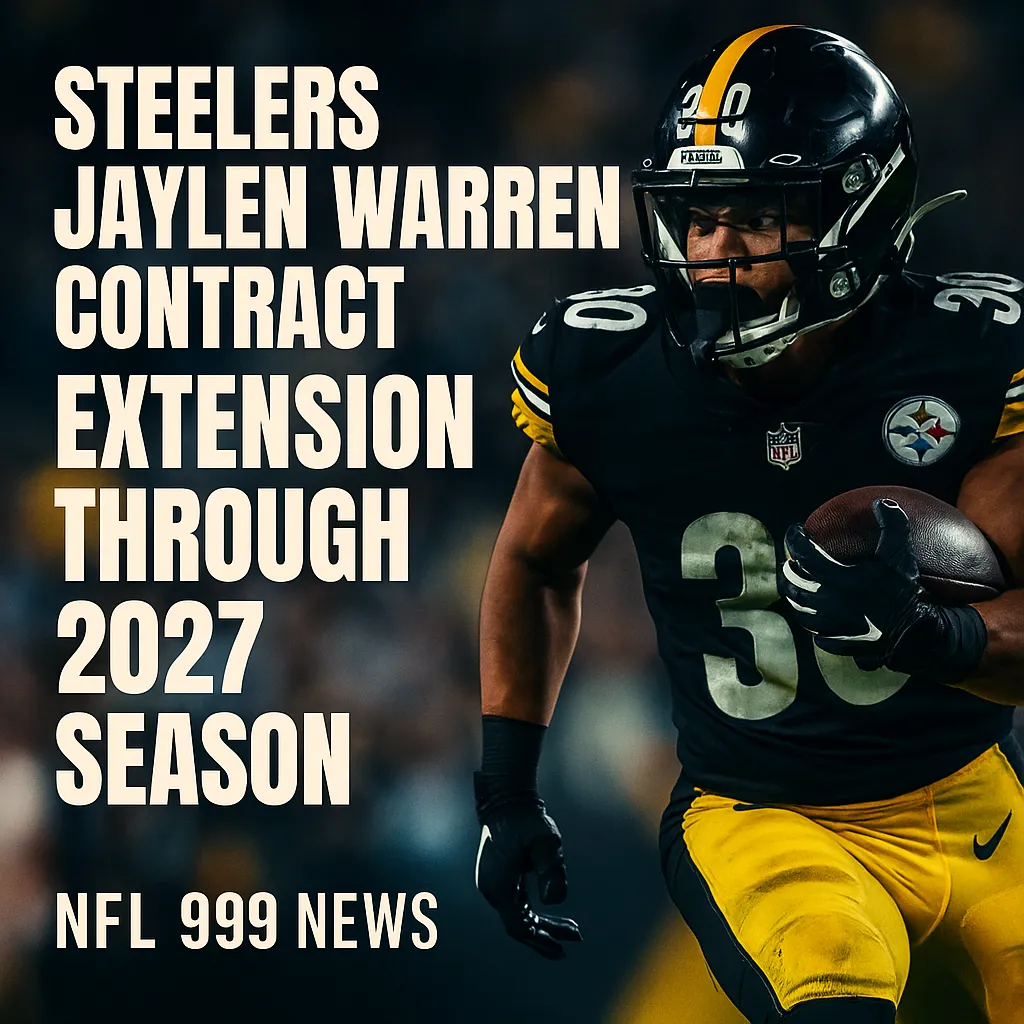 Steelers Jaylen Warren contract extension 2027 NFL 999 NEWS